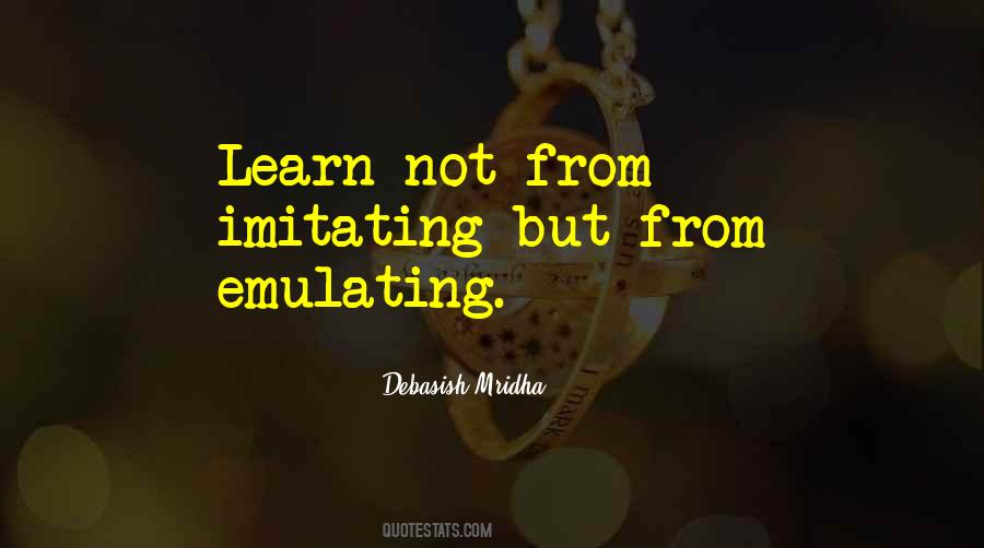 Quotes About Emulating Others #412908