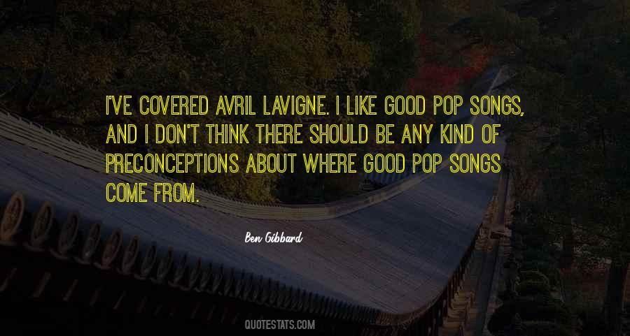 Quotes About Pop Songs #152492