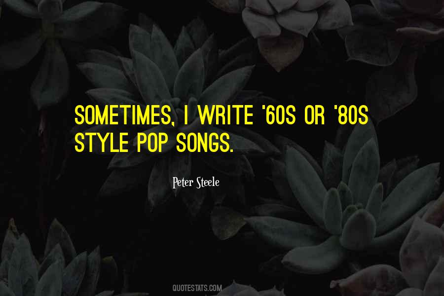 Quotes About Pop Songs #1558222