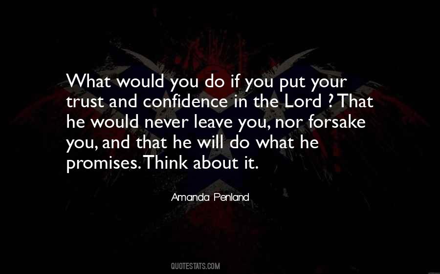 Quotes About Confidence In The Lord #1351097