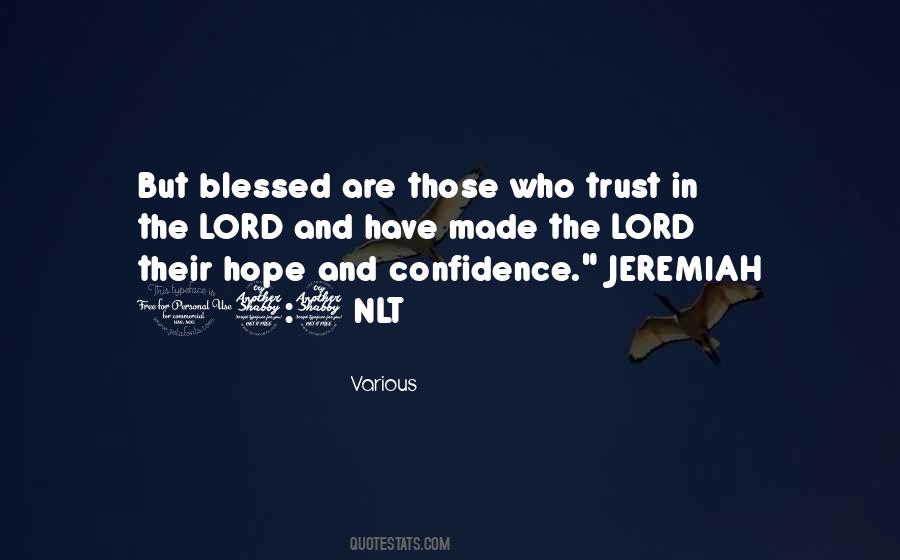 Quotes About Confidence In The Lord #874151