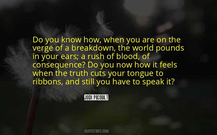 When You Are On The Verge Of A Breakdown Quotes #303288