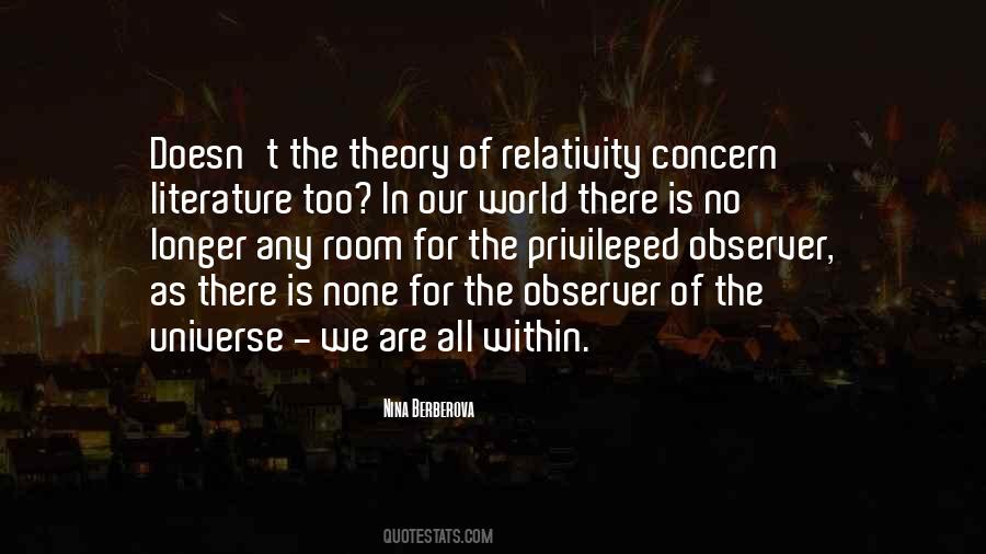 Quotes About Theory Of Relativity #1083551