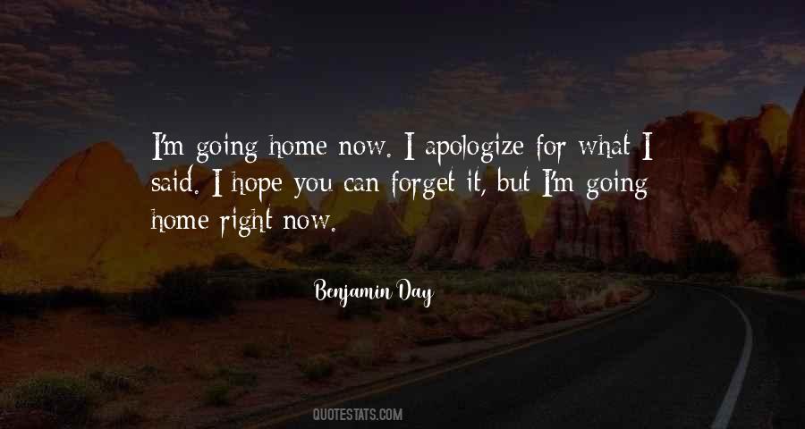 Quotes About Going Home #1189154