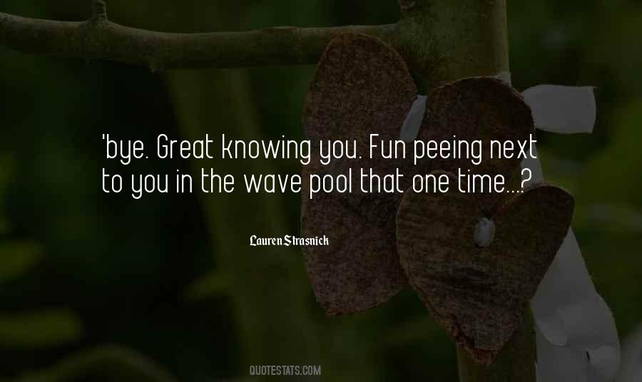 Quotes About Pool Time #1586279