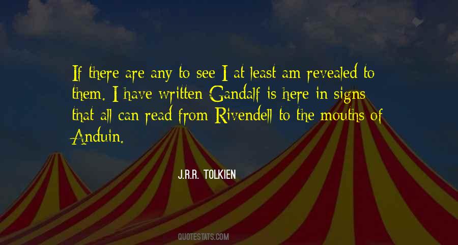 Quotes About Tolkien Rivendell #892279