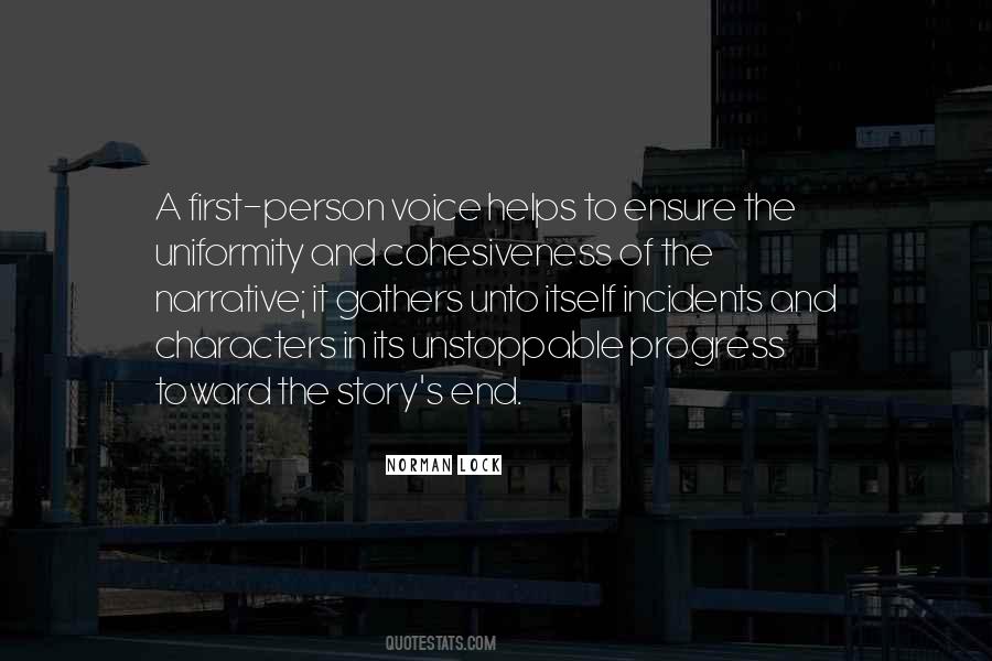 Quotes About First Person Narrative #623809