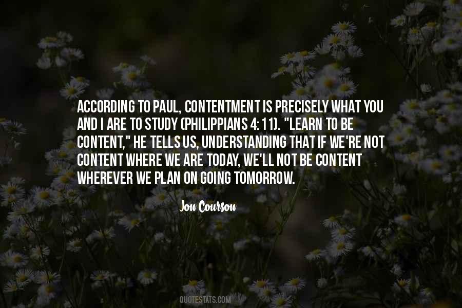 Quotes About Contentment #109585
