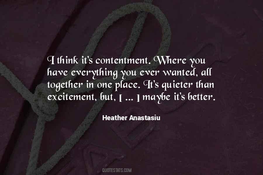 Quotes About Contentment #6523