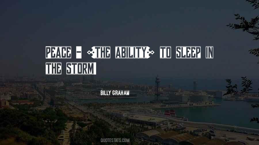 Quotes About Peace In The Storm #1145038