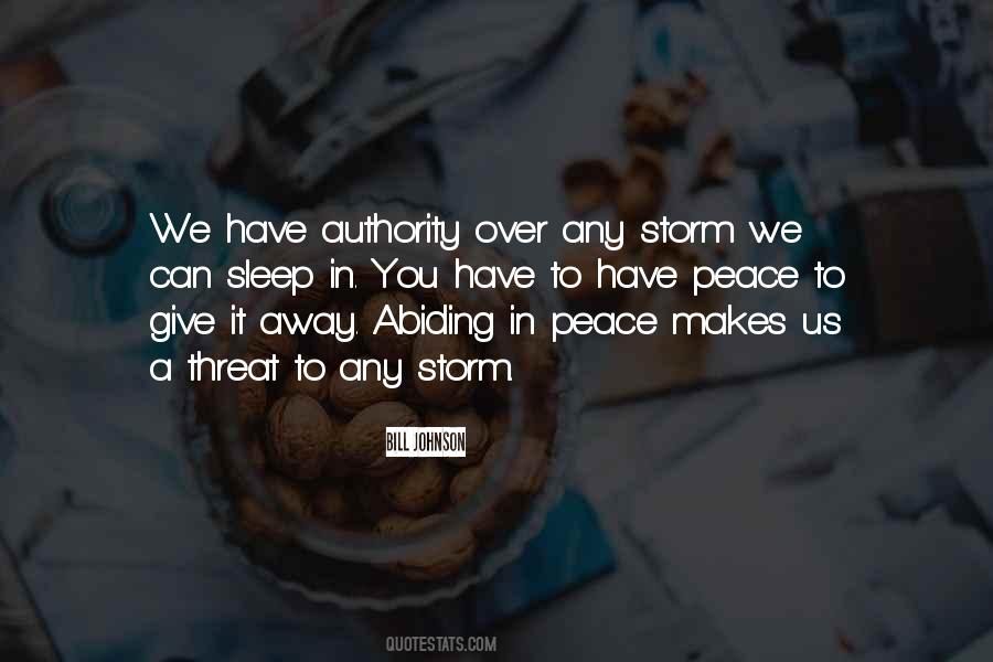 Quotes About Peace In The Storm #260438
