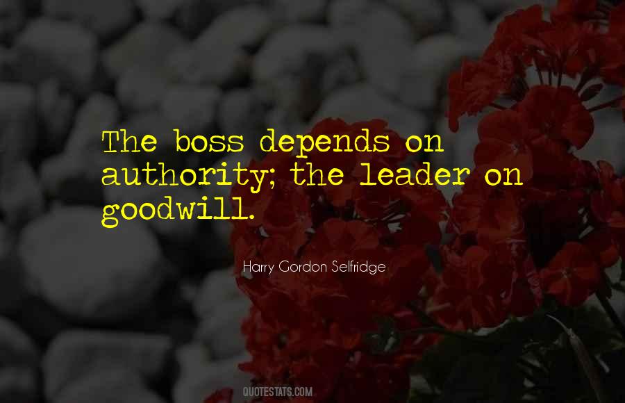 Quotes About Boss Vs Leader #1607424