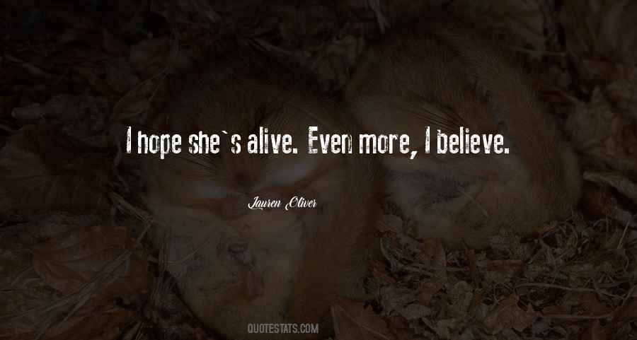 Believe Hope Quotes #232489