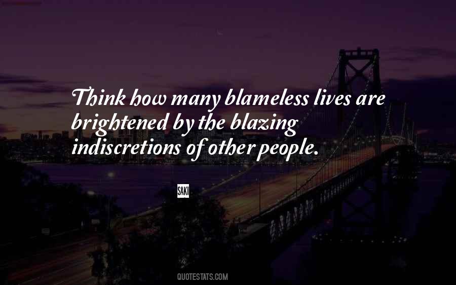 Blameless People Quotes #1076643