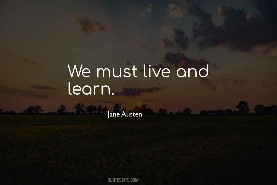 Quotes About Live And Learn #219390