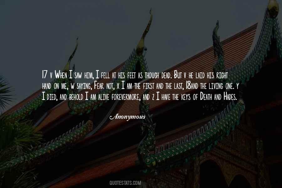 Quotes About Not Fear Of Death #271013