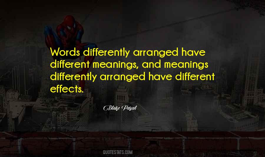 Quotes About Different Meanings #953002