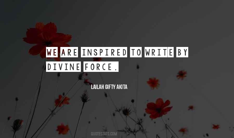 Quotes About Inspired By God #1457974