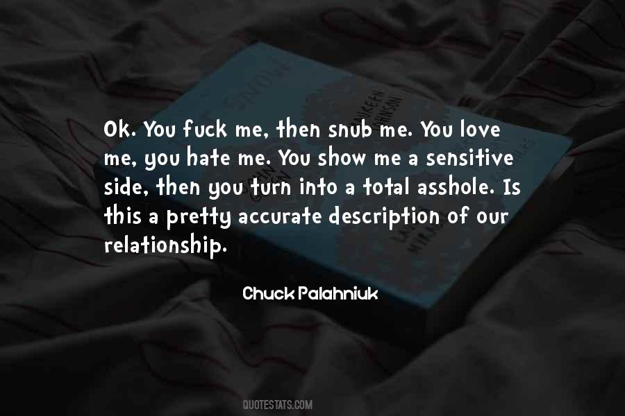Quotes About Love Chuck Palahniuk #1287742