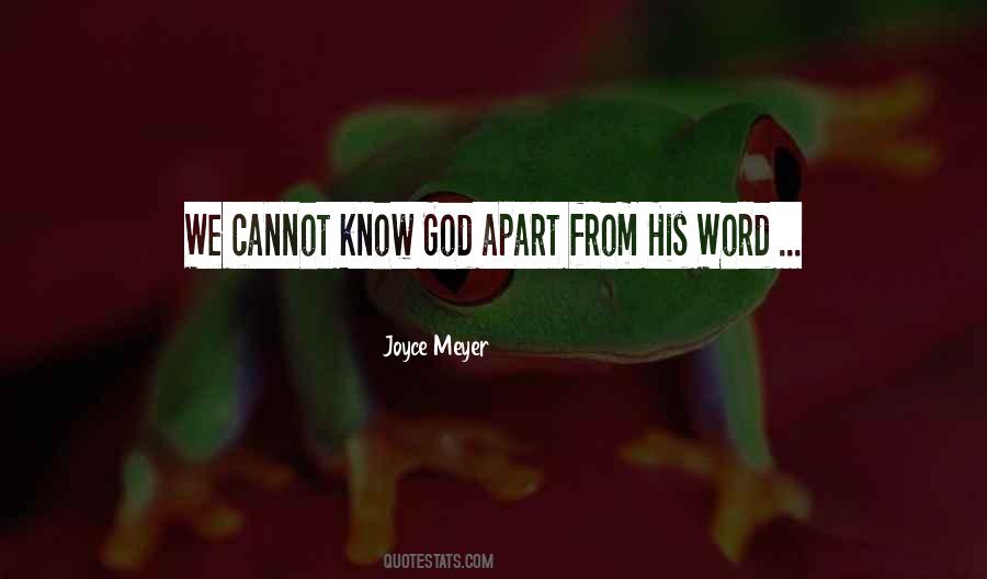 Know God Quotes #1298648