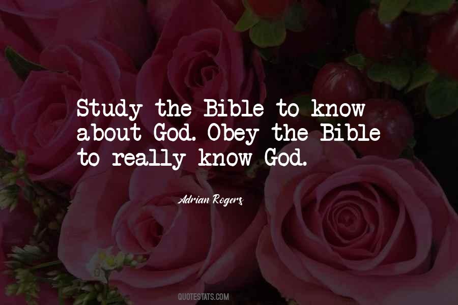 Know God Quotes #1354068