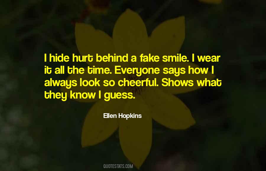 Quotes About What A Smile Can Hide #1262141