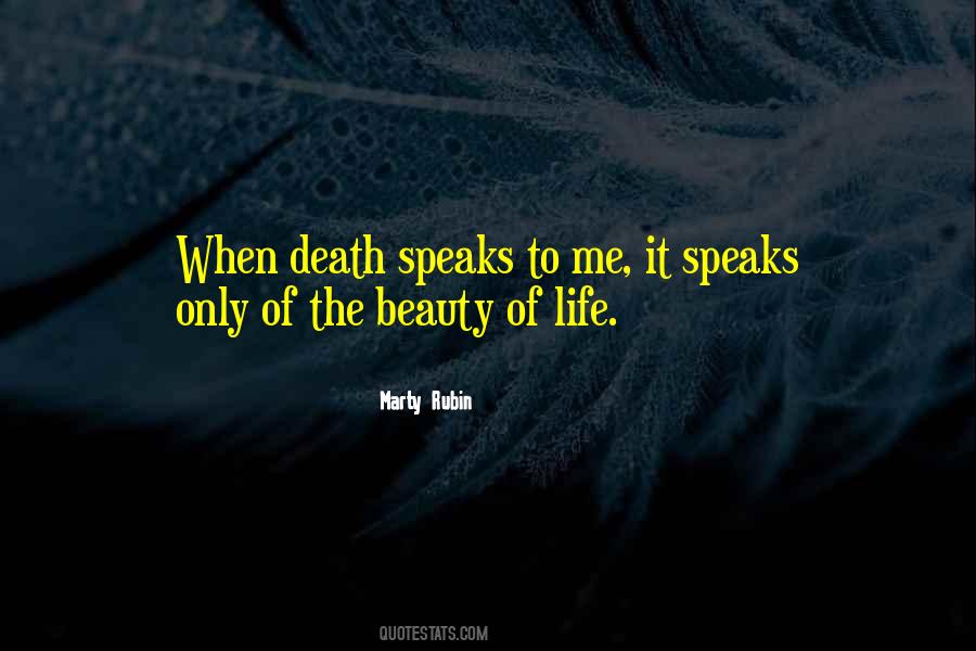 Beauty Of Death Quotes #393553