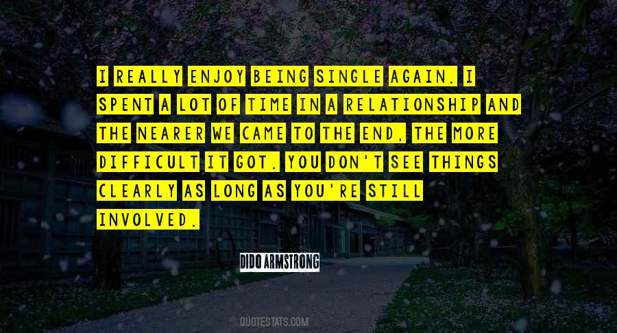 Quotes About Being Single Again #109666