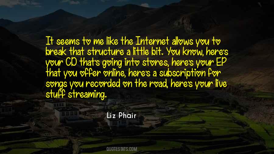 Quotes About Streaming #1179467