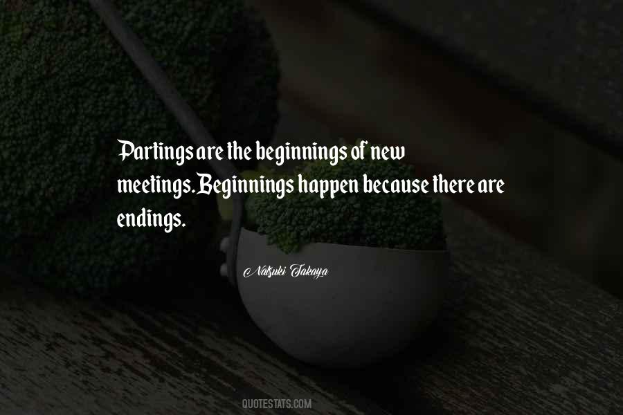 Quotes About New Beginnings And Endings #115947