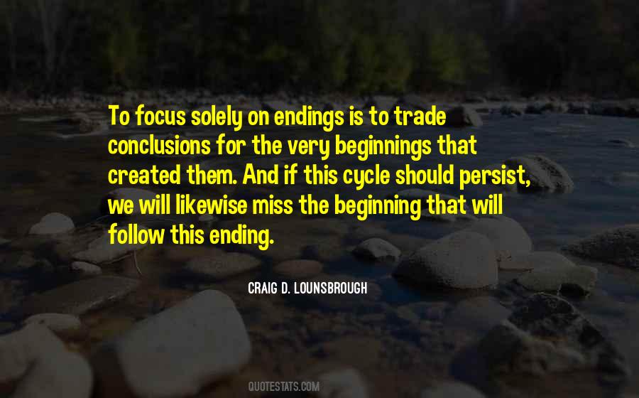 Quotes About New Beginnings And Endings #1728108