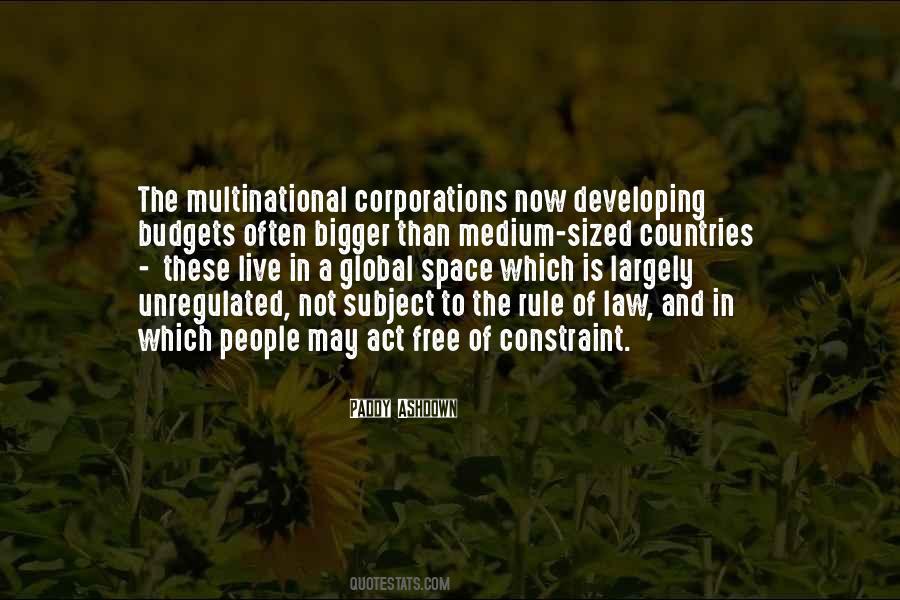 Quotes About Multinational Corporations #1007737