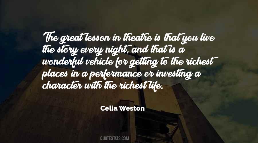 Quotes About Live Theatre #1740577