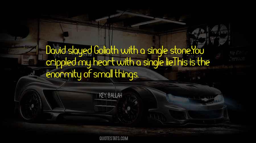 Quotes About Goliath #1344349