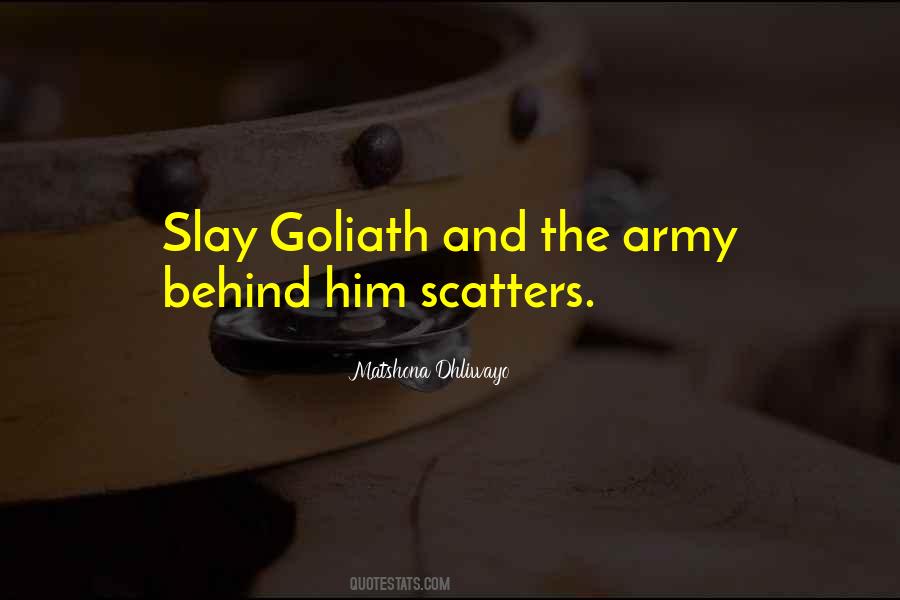 Quotes About Goliath #680247