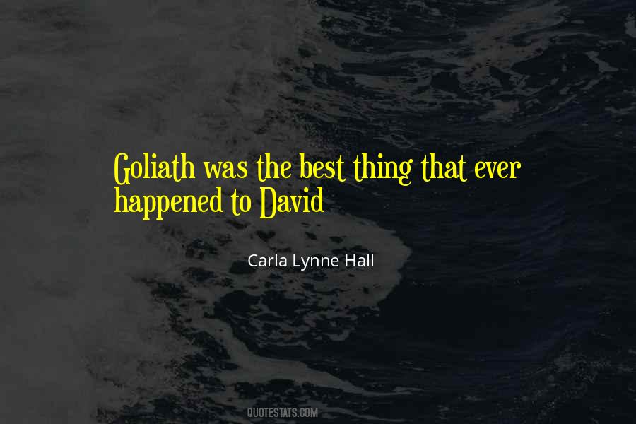 Quotes About Goliath #812695