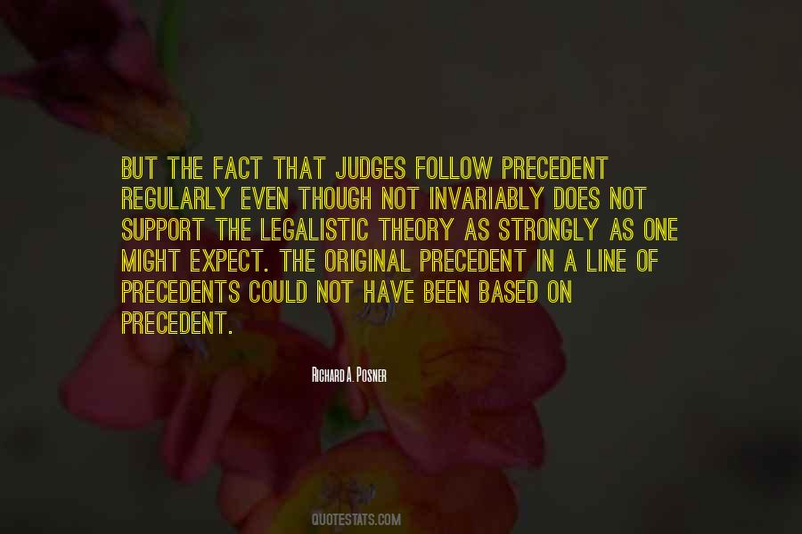 Quotes About Precedents #1184556