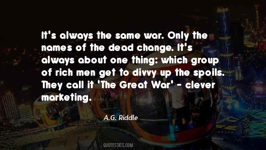 Great War Quotes #599922