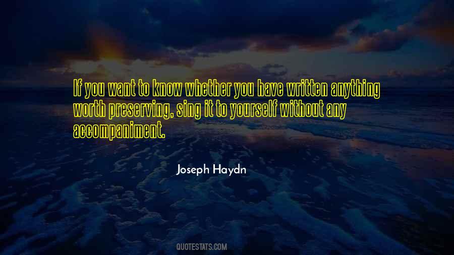 Quotes About Haydn #100072