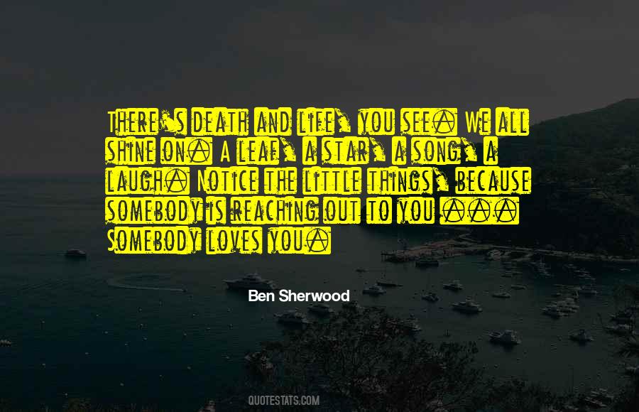 Notice The Little Things Quotes #1482204
