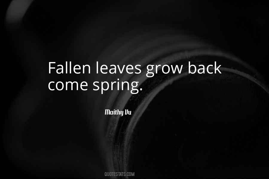 Quotes About Fallen Leaves #373759