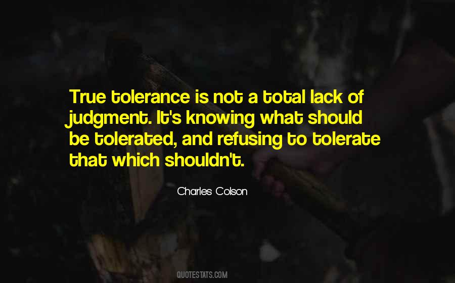 Quotes About Tolerated #1716880