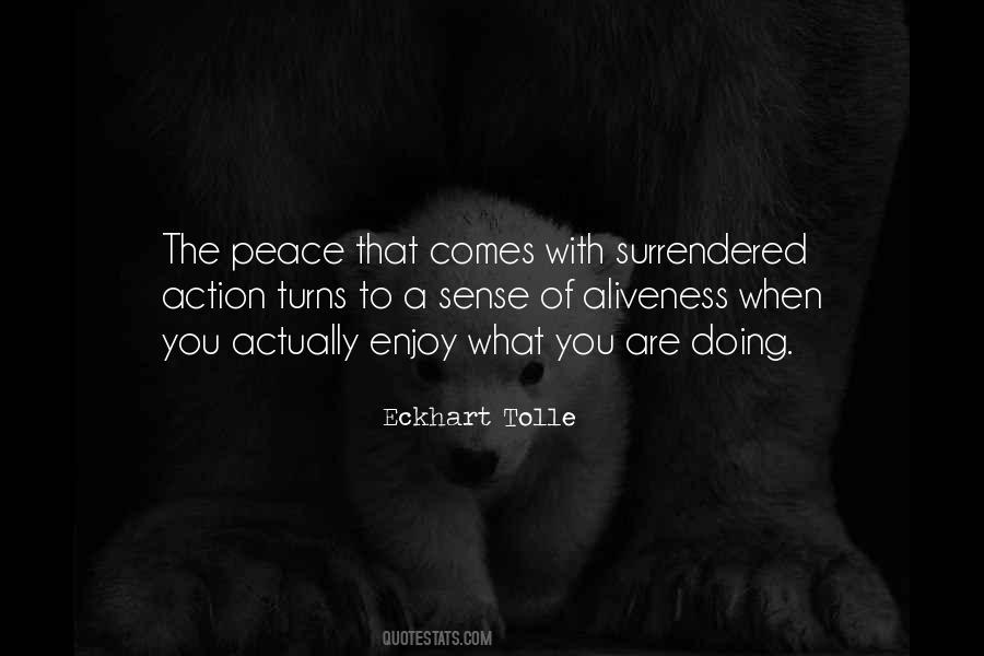 Enjoy Peace Quotes #1314961