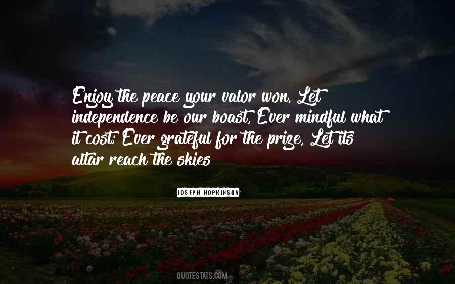 Enjoy Peace Quotes #1438171