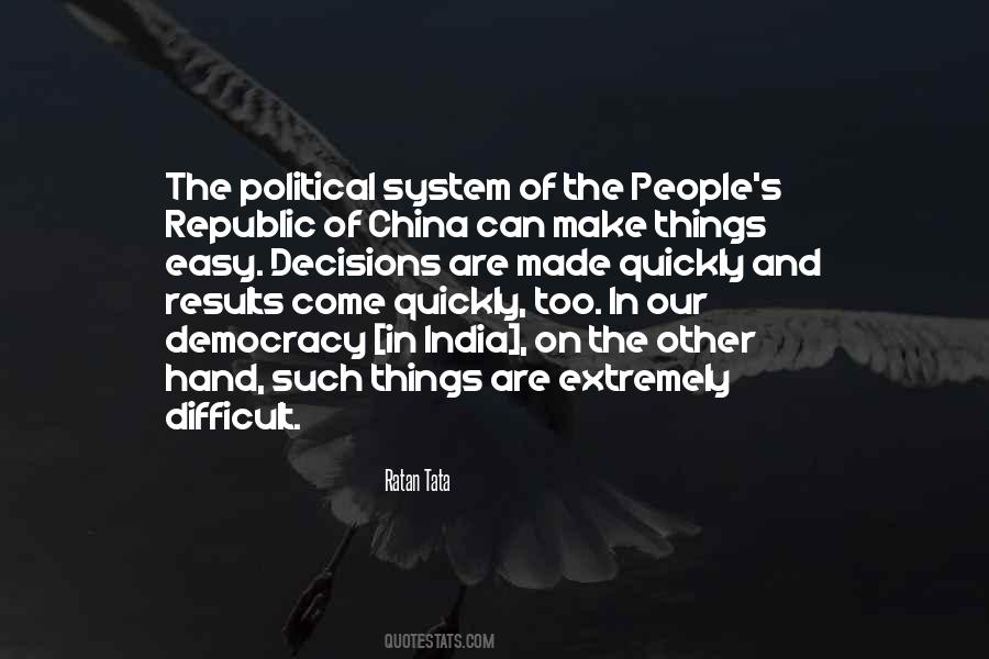 Quotes About Political System #1223504