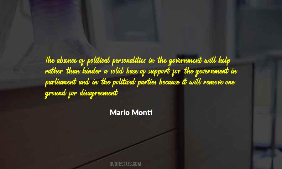 Quotes About Political Support #1088948