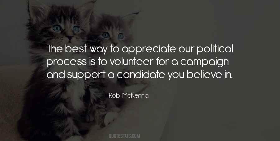 Quotes About Political Support #1307605