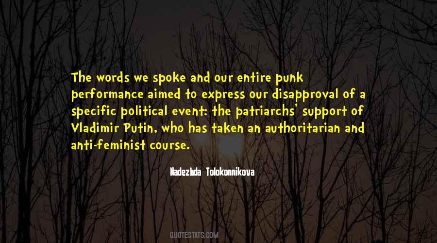 Quotes About Political Support #648566