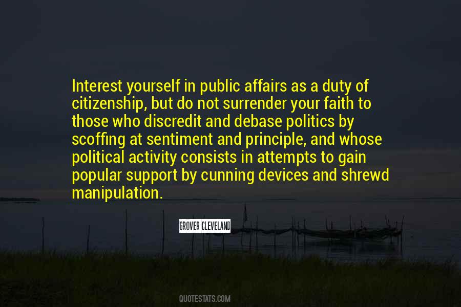 Quotes About Political Support #977324