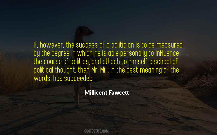 Quotes About Political Success #521489